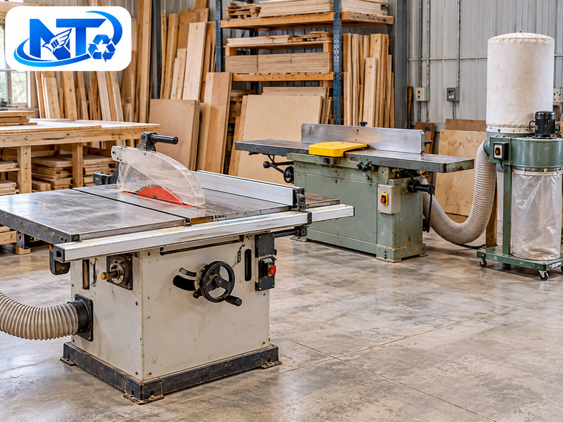 Thiết bị xưởng mộc cần được phân nhóm và xác nhận phụ kiện trước khi thanh lý